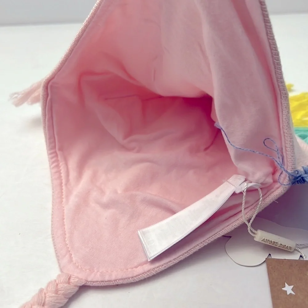 Angel Dear Pink Rainbow Unicorn Infant Baby Hat Bonnet New NWT size 2-3